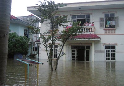 Das Dorf der Freundschaft nach dem Hochwasser